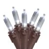 Northlight 35ct. White LED Mini Christmas Lights Set With Brown Wire -Michaels Shop D676225S 1