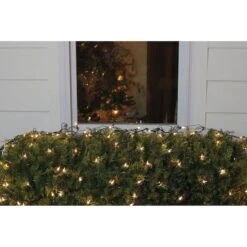 Northlight 4ft. X 6ft. Clear Mini Incandescent Christmas Net Lights With Green Wire 8 Northlight 4ft. X 6ft. Clear Mini Incandescent Christmas Net Lights With Green Wire -Michaels Shop D676226S 2