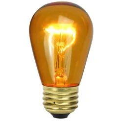 Northlight Transparent Incandescent S14 Replacement Christmas Bulbs, 25ct. Amber -Michaels Shop D676232S 1 1