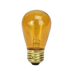 Northlight Transparent Incandescent S14 Replacement Christmas Bulbs, 25ct. Amber -Michaels Shop D676232S 14