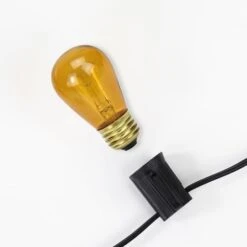 Northlight Transparent Incandescent S14 Replacement Christmas Bulbs, 25ct. Amber -Michaels Shop D676232S 16