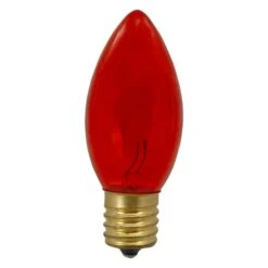 Northlight 4ct. Transparent Orange C9 Replacement Christmas Bulbs -Michaels Shop D676238S 2