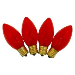 Northlight 4ct. Transparent Orange C9 Replacement Christmas Bulbs -Michaels Shop D676238S 3