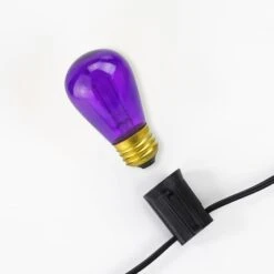 Northlight Transparent Incandescent S14 Replacement Christmas Bulbs, 25ct. Violet -Michaels Shop D676241S 13