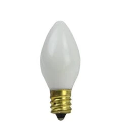 Northlight Opaque White Incandescent C7 Replacement Christmas Bulbs, 25ct. -Michaels Shop D676244S 1 1
