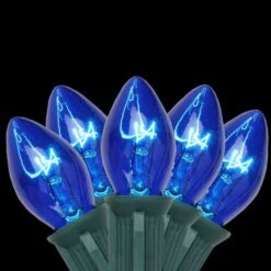 Northlight 25ct. C7 Christmas String Lights With Green Wire Blue -Michaels Shop D676249S 3