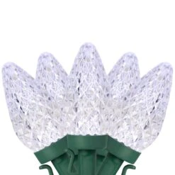 Northlight 100ct. Faceted LED C9 Christmas String Lights Pure White -Michaels Shop D676257S 11