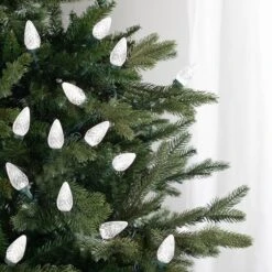 Northlight 100ct. Faceted LED C9 Christmas String Lights Pure White -Michaels Shop D676257S 14