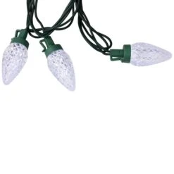 Northlight 100ct. Faceted LED C9 Christmas String Lights Pure White -Michaels Shop D676257S 15