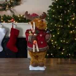 Northlight 24" Lighted & Animated Musical Moose Christmas Figure -Michaels Shop D676289S 2