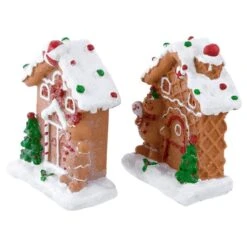 Northlight Gingerbread Houses With Gingerbread Boy & Girl Christmas Decoration Set -Michaels Shop D676301S 15