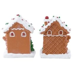 Northlight Gingerbread Houses With Gingerbread Boy & Girl Christmas Decoration Set -Michaels Shop D676301S 16