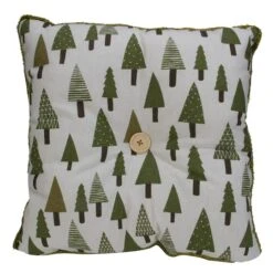 Northlight Forest Green Tree Print Rustic Woodland Decorative Christmas Throw Pillow -Michaels Shop D676332S 1 1
