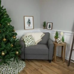 Northlight Forest Green Tree Print Rustic Woodland Decorative Christmas Throw Pillow -Michaels Shop D676332S 11