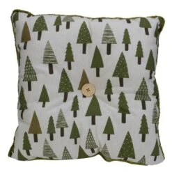 Northlight Forest Green Tree Print Rustic Woodland Decorative Christmas Throw Pillow -Michaels Shop D676332S 12