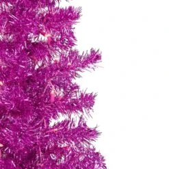 Northlight 6ft. Pre-Lit Pink Tinsel Artificial Christmas Tree, Clear Lights 11 Northlight 6ft. Pre-Lit Pink Tinsel Artificial Christmas Tree, Clear Lights -Michaels Shop D676636S 3