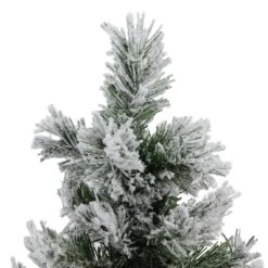 Northlight 18" Unlit Flocked Pine Artificial Christmas Tree In Burlap Base -Michaels Shop D676640S 2