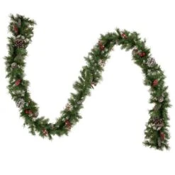 Northlight 5-Piece Pre-Lit Frosted Verona Berry Pine Artificial Christmas Entryway Set -Michaels Shop D676656S 5