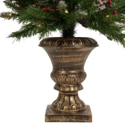 Northlight 5-Piece Pre-Lit Frosted Verona Berry Pine Artificial Christmas Entryway Set -Michaels Shop D676656S 6