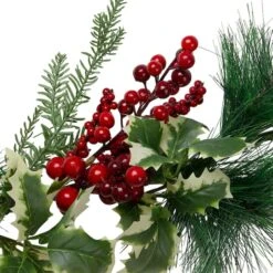 Northlight 5ft. Holly & Pine Springs Christmas Garland -Michaels Shop D676708S 3