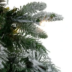 Northlight 9ft. Pre-Lit Flocked Mixed Rosemary Emerald Pine Christmas Garland -Michaels Shop D676714S 2