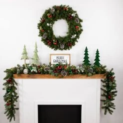 Northlight 9ft. Pre-Lit Canadian Pine Christmas Garland 19 Northlight 9ft. Pre-Lit Canadian Pine Christmas Garland -Michaels Shop D676717S 12