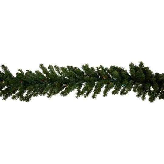Northlight 9ft. Pre-Lit Canadian Pine Christmas Garland 13 Northlight 9ft. Pre-Lit Canadian Pine Christmas Garland - Image 11