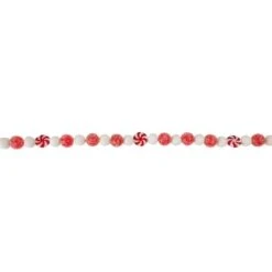 Northlight 4ft. Red & White Peppermint Candy Christmas Garland