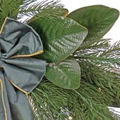 24'' LED Magnolia Mix Pine Wreath With Fabric Bow -Michaels Shop D677533S 3