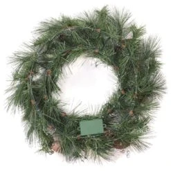 24'' LED Whitter Pine Wreath -Michaels Shop D677537S 14