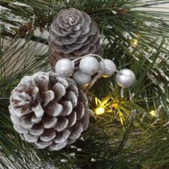 24'' LED Whitter Pine Wreath -Michaels Shop D677537S 3