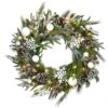 Alpine Collection 30" Warm White LED Decorated Wreath -Michaels Shop D677549S 1