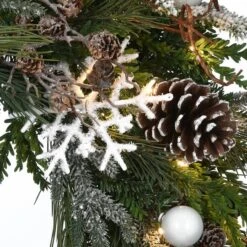 Alpine Collection 30" Warm White LED Decorated Wreath -Michaels Shop D677549S 3