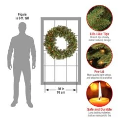 Crestwood® 30" LED Spruce Wreath -Michaels Shop D677551S 15