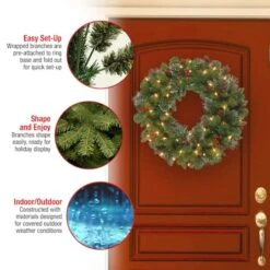 Crestwood® 30" LED Spruce Wreath -Michaels Shop D677551S 16
