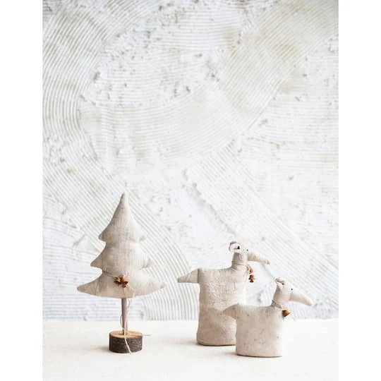 Hello Honey® 12" Natural Canvas Tree With Bells Decoration 5 Hello Honey® 12" Natural Canvas Tree With Bells Decoration - Image 3