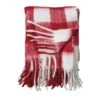 Hello Honey® Red & White Plaid Woven Acrylic Throw With Fringe -Michaels Shop D758850S 1