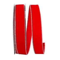 Reliant 1/2" X 50yd. Velvet Wired Ribbon Red -Michaels Shop M20009150 1 1