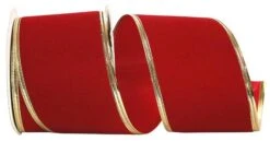 JAM Paper Holiday Red Velvet Wired Ribbon -Michaels Shop M20009400 1 1