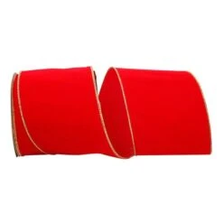JAM Paper 6" X 25yd. Velvet Wired Heavy Commercial Ribbon Hot Red -Michaels Shop M20009427 1 1